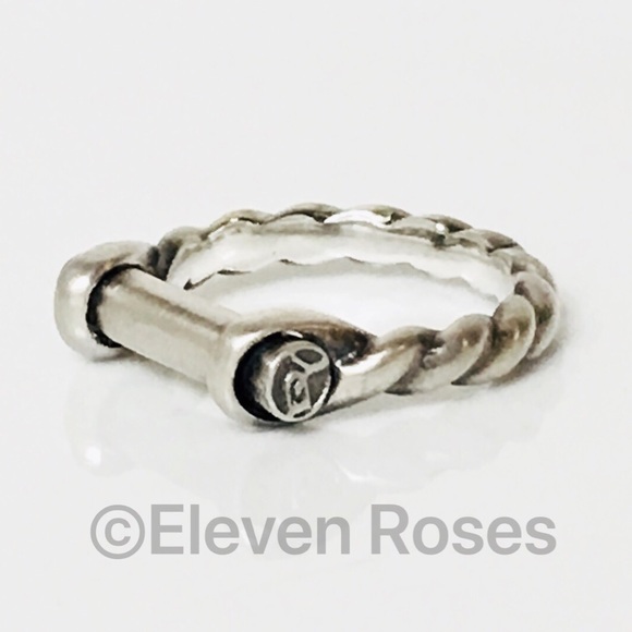 David Yurman Sterling Silver Maritime Shackle Ring - Picture 8 of 8